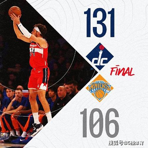 NBA季前赛：尼克斯106-131不敌奇才,普尔41+5,穆斯卡拉20+7