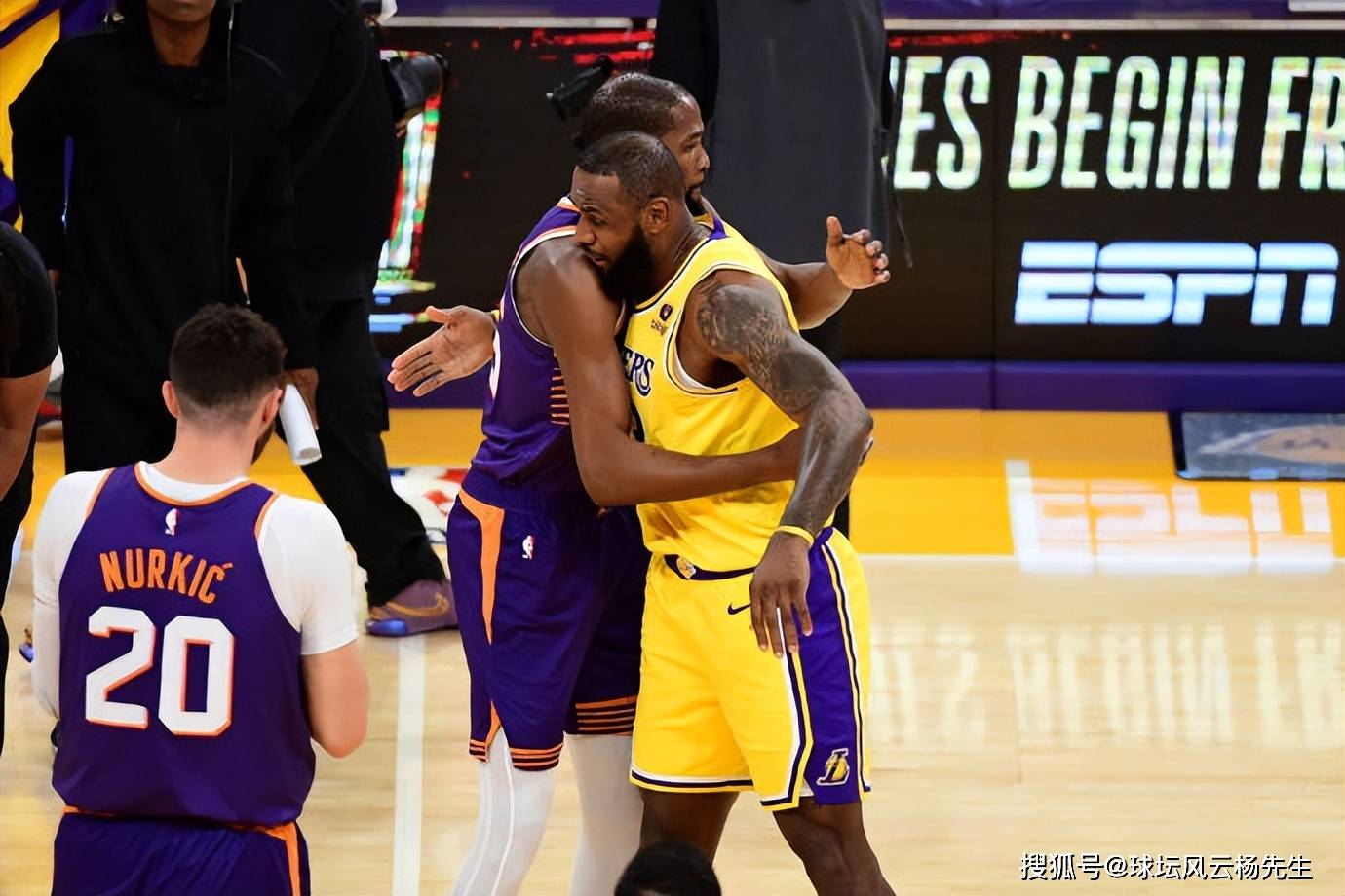 NBA爆冷门，湖人100-95险胜太阳，九球体育VS杜兰特针锋相对！