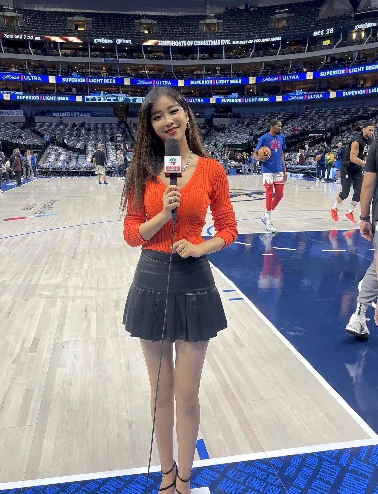 篮球女神周玲安为啥叫我们卡戴珊？凭什么她是NBA最美篮球记者？