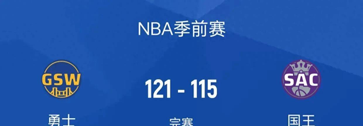 【九球体育】库明加 28+6 制胜！勇士险胜国王，季前赛 3 连胜