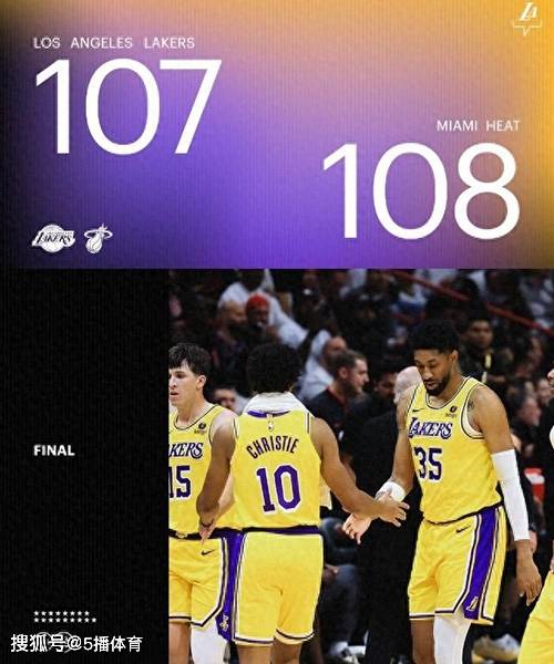 詹姆斯30分浓眉伤退:NBA常规赛：湖人107-108惜败热火,雷迪什错失绝杀詹姆斯30分浓眉伤退！詹姆斯30分,浓眉伤退