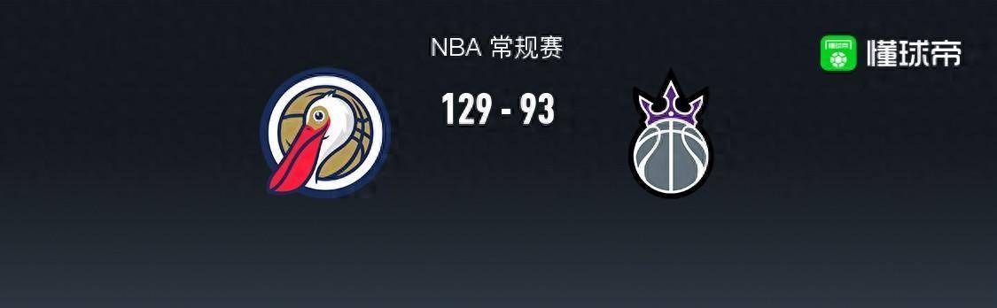 NBA战报：鹈鹕129-93大胜国王鹈鹕险胜国王，英格拉姆31+4+3