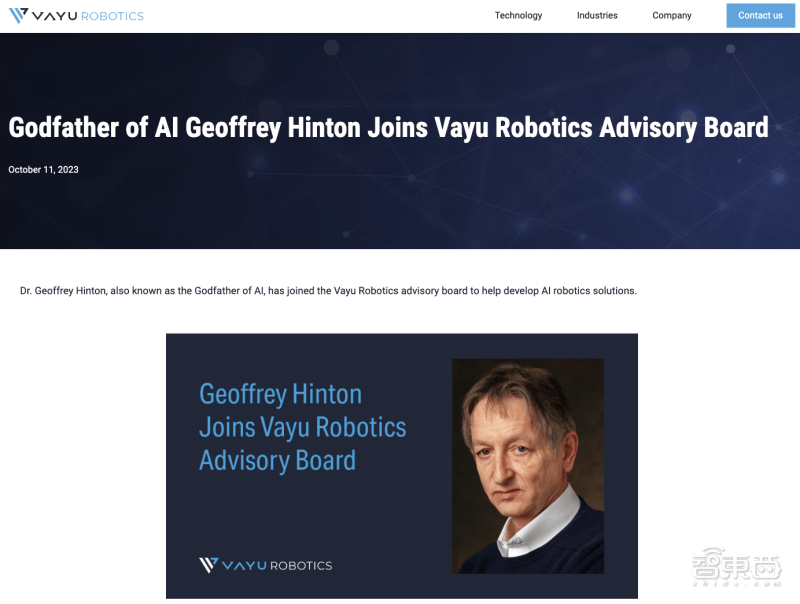 九球体育-76岁“AI教父”Hinton履新76人！加入机器人创企
