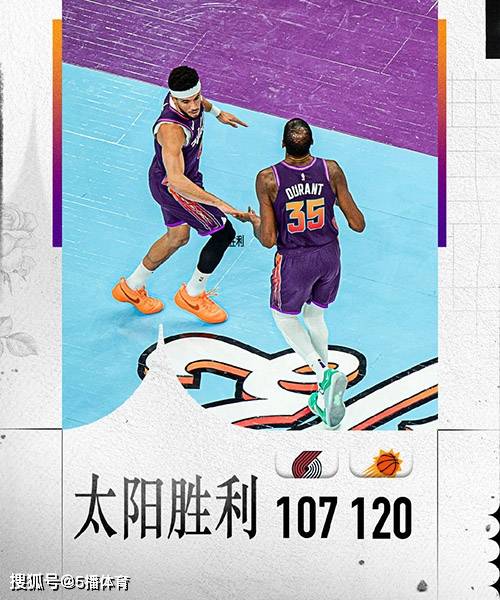 【九球体育】NBA季中锦：太阳120-107轻取开拓者,杜兰特31+9创造里程碑,布克28+6