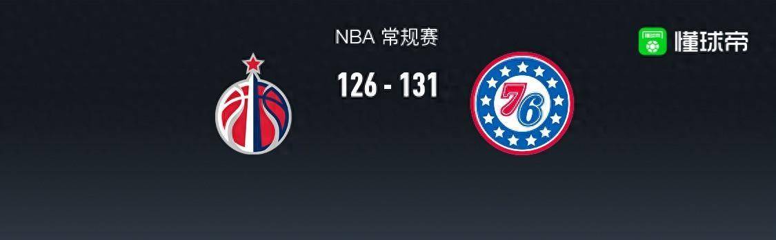 【九球体育】168NBA：76人131-126奇才，恩比德50+12+7