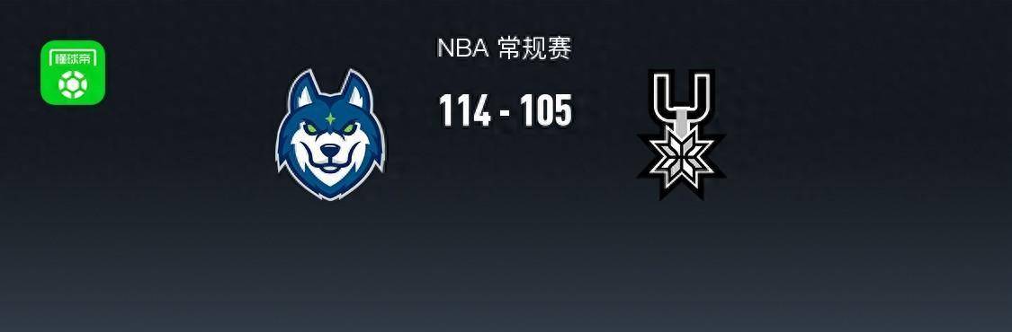 【九球体育】168NBA：森林狼114-105马刺，安东尼-爱德华兹34+5+5