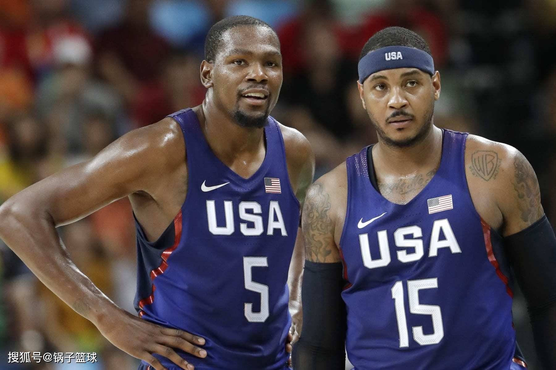 NBA::美媒评NBA球员奥运12大纪录：甜瓜一人独占3项 杜兰特詹姆斯齐上榜